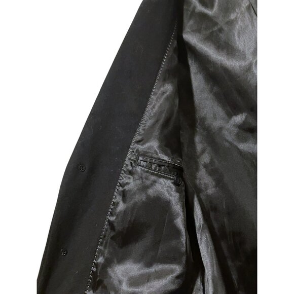 Michael Kors Mens Overcoat 46L Wool Cashmere Single Breasted Trench Coat Jacket - Picture 5 of 11